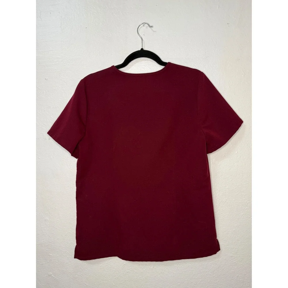 FIGS Technical Collection Women's M/L Scrubs Matching Set Burgundy
